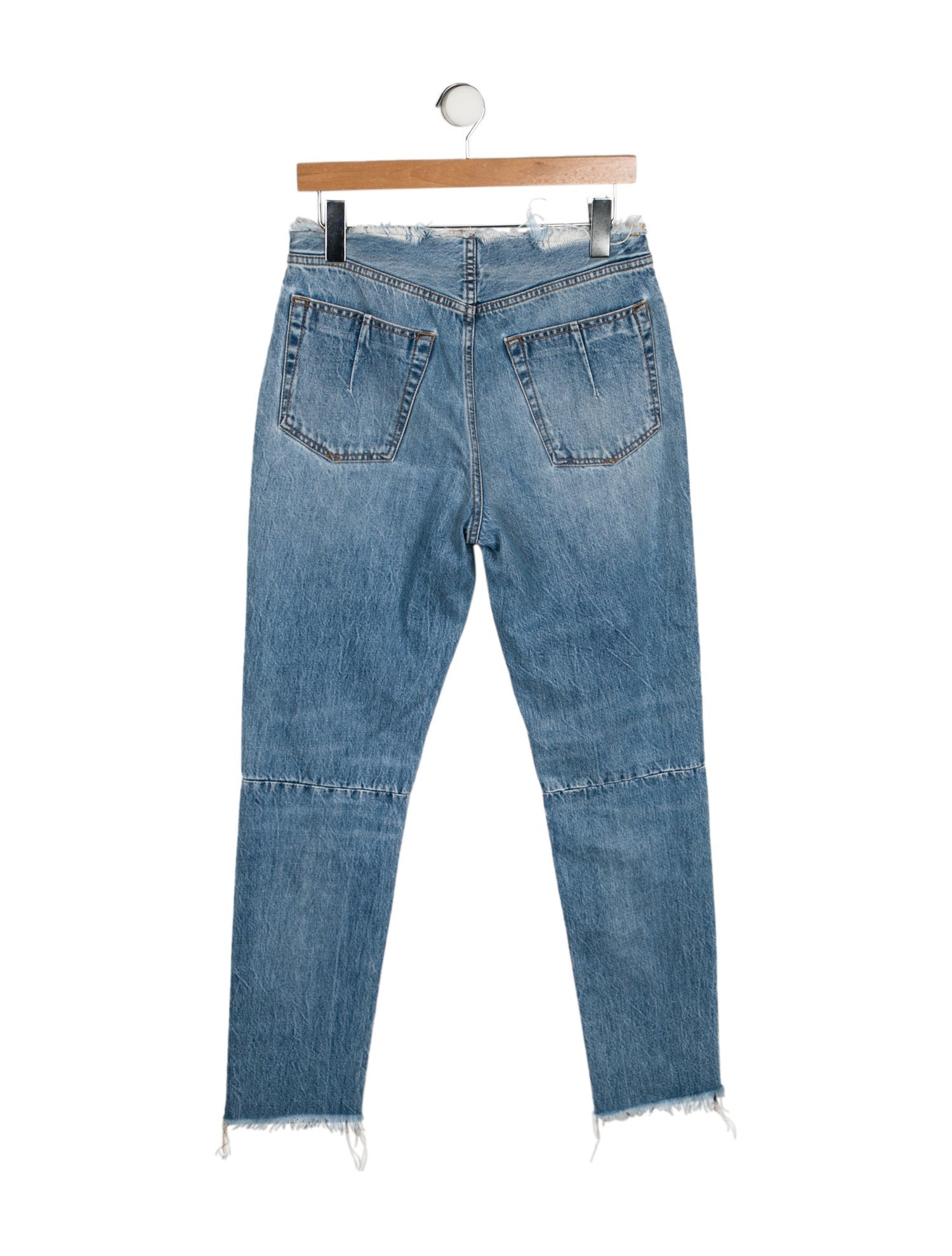Unravel Project Mid-Rise Straight Leg Jeans