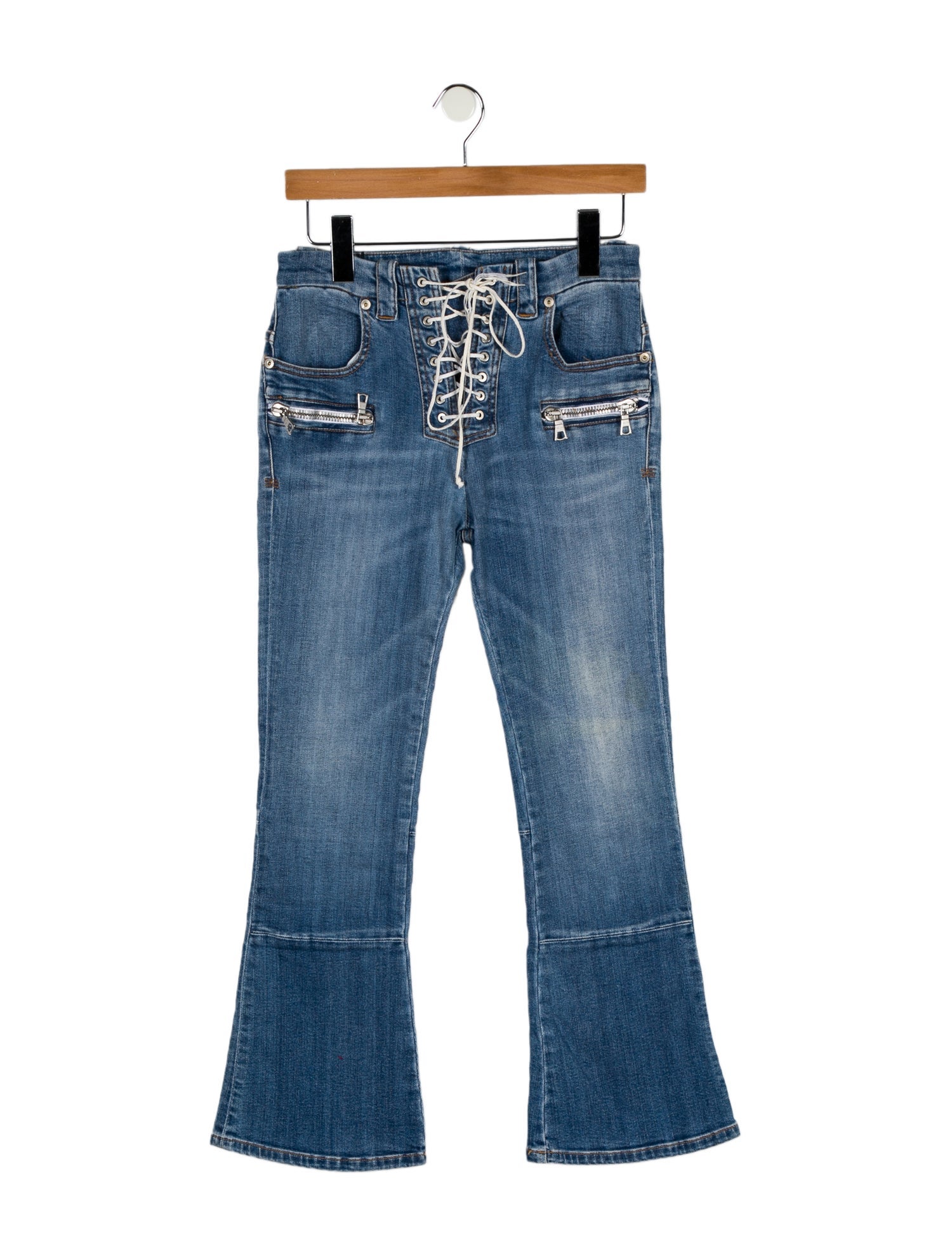 Unravel Project Mid-Rise Wide Leg Jeans