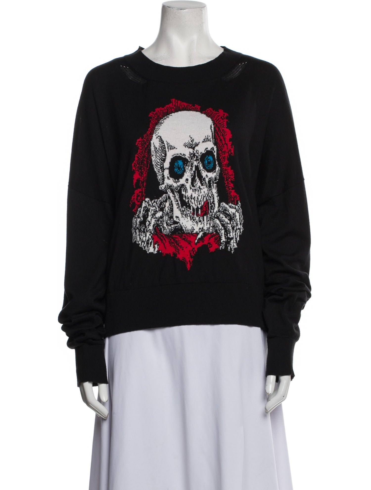 Unravel Project Graphic Print Crew Neck Sweatshirt