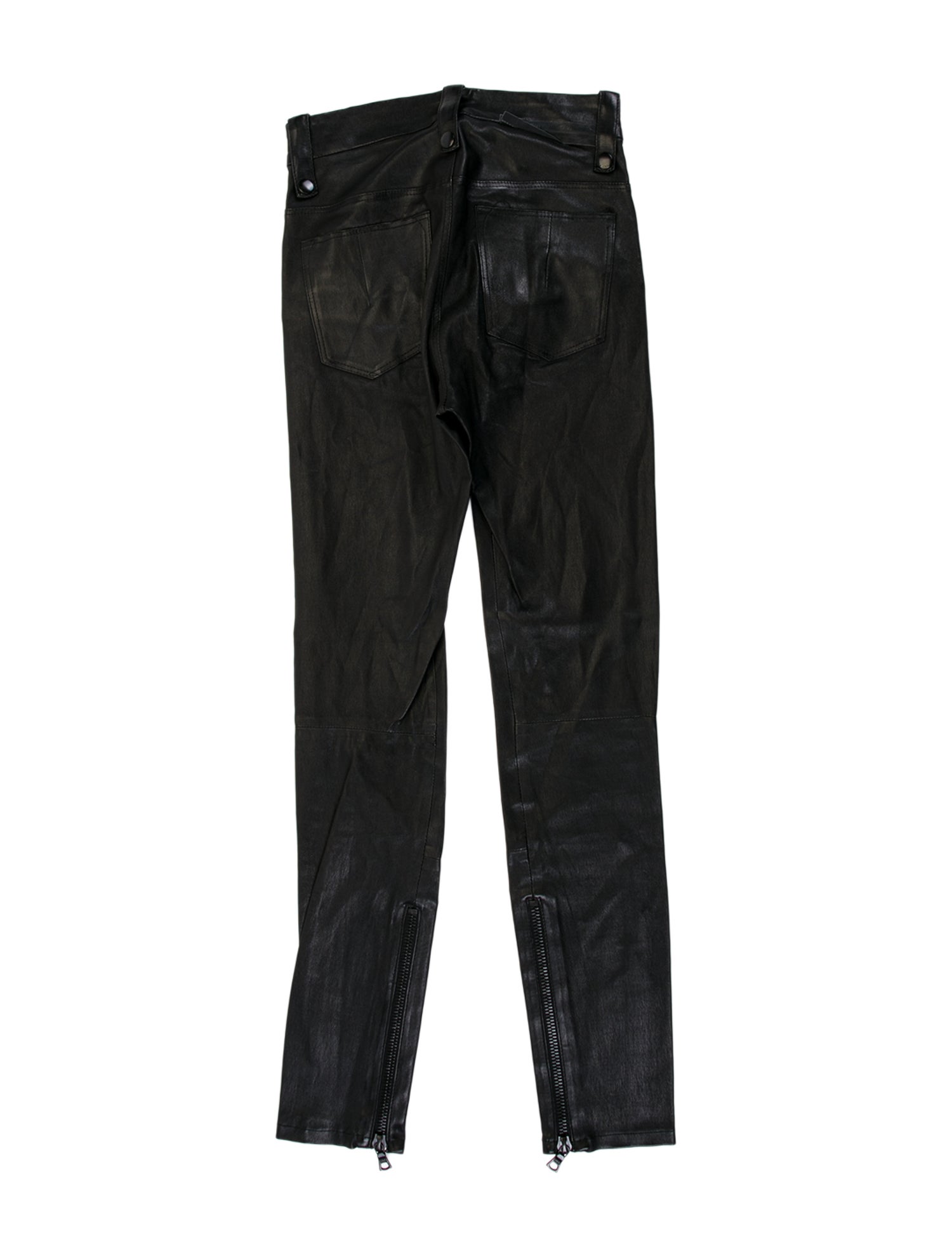 Unravel Project Lambskin Skinny Leg Pants