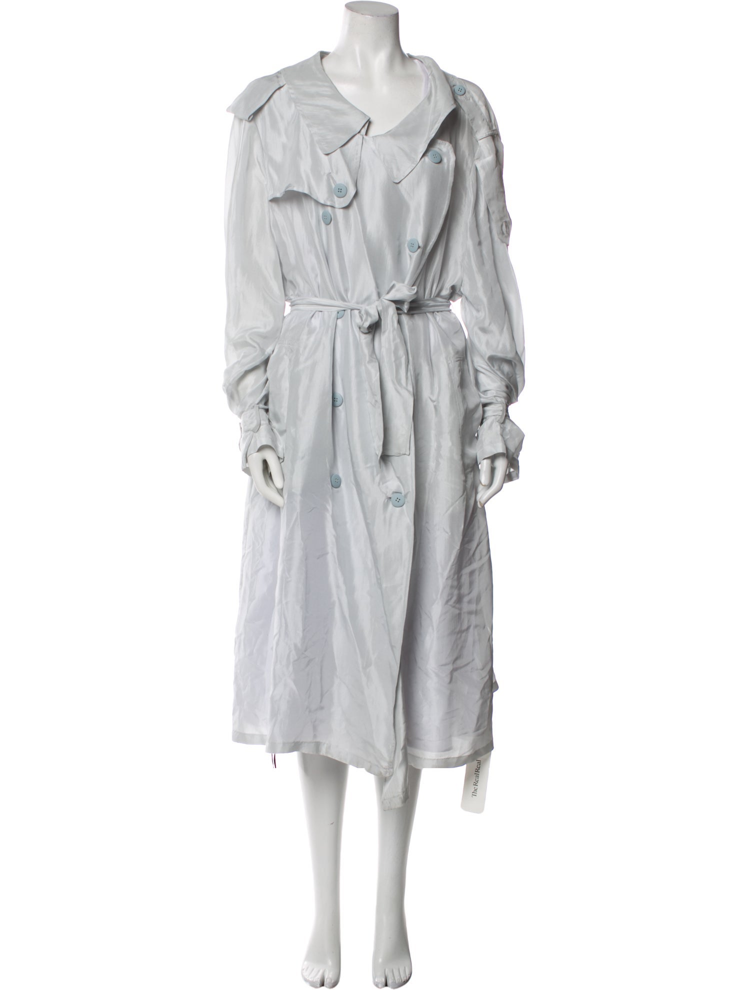 Unravel Project Silk Trench Coat