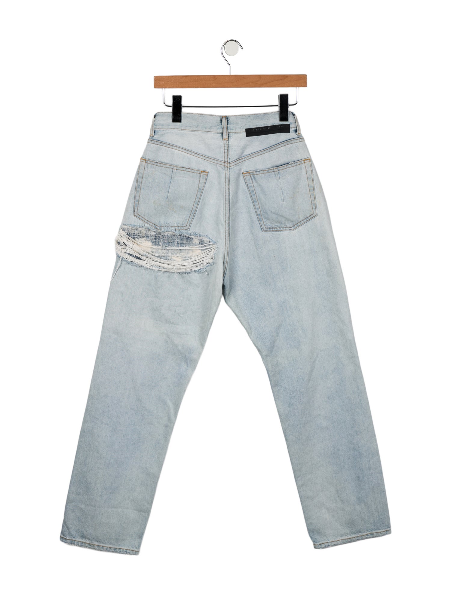 Unravel Project High-Rise Straight Leg Jeans