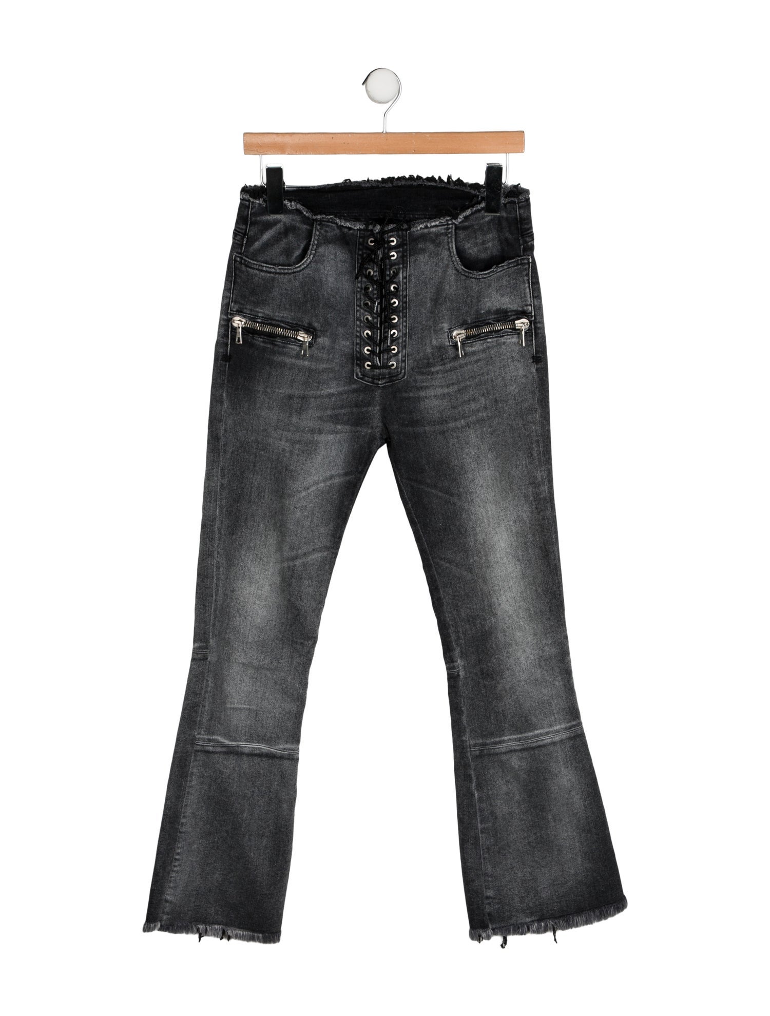 Unravel Project Mid-Rise Straight Leg Jeans
