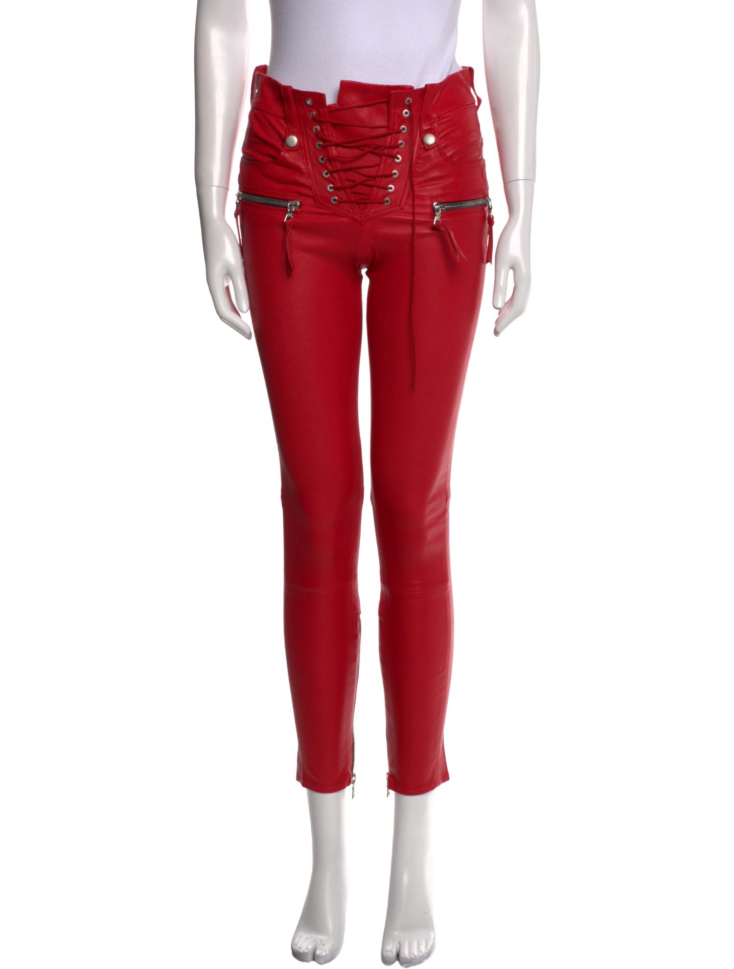 Unravel Project Leather Skinny Leg Pants