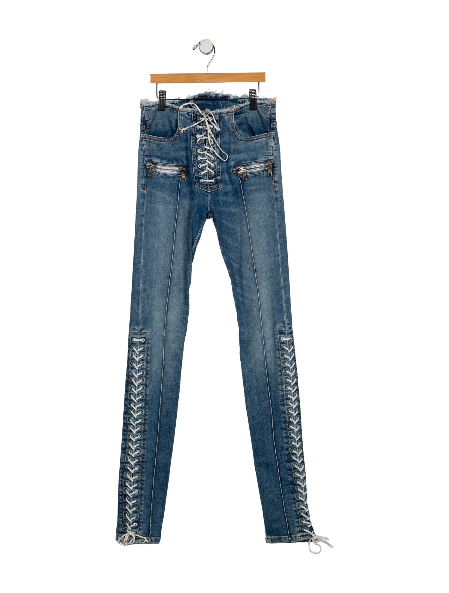 Unravel Project Mid-Rise Skinny Leg Jeans