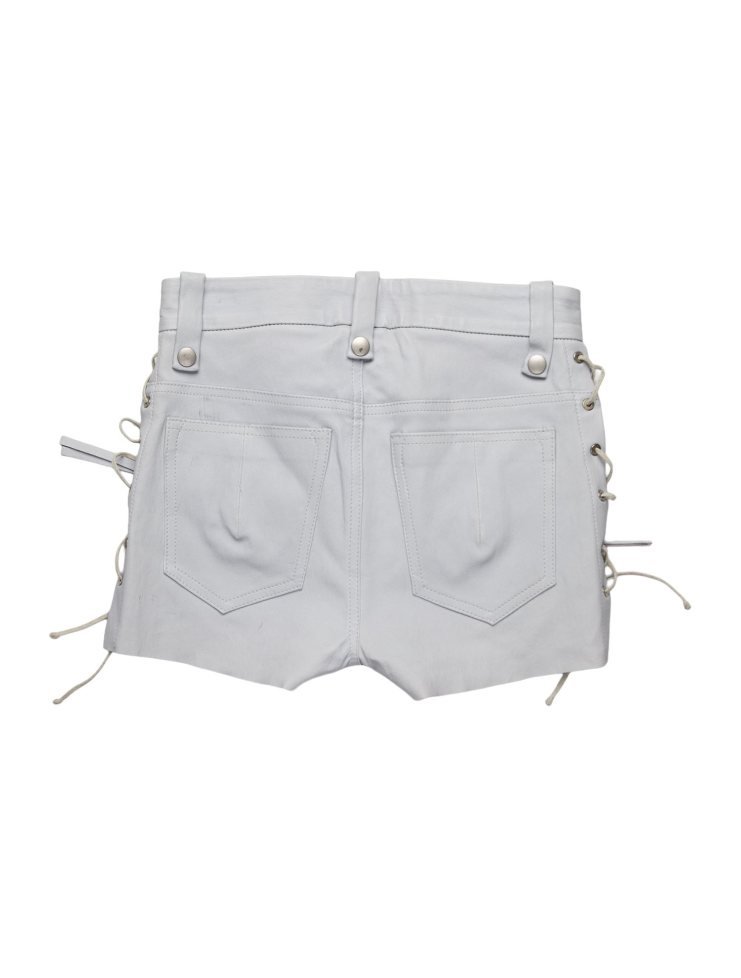 Unravel Project Leather Mini Shorts