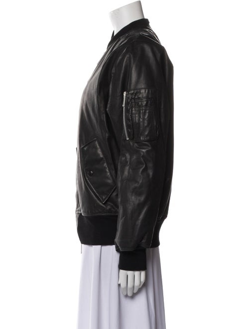 Unravel Project Leather Bomber Jacket