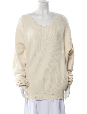 Unravel Project Scoop Neck Long Sleeve Tunic