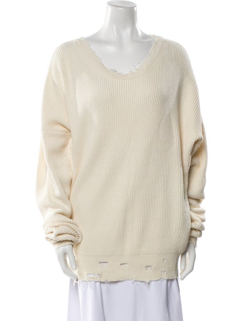 Unravel Project Scoop Neck Long Sleeve Tunic