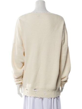 Unravel Project Scoop Neck Long Sleeve Tunic