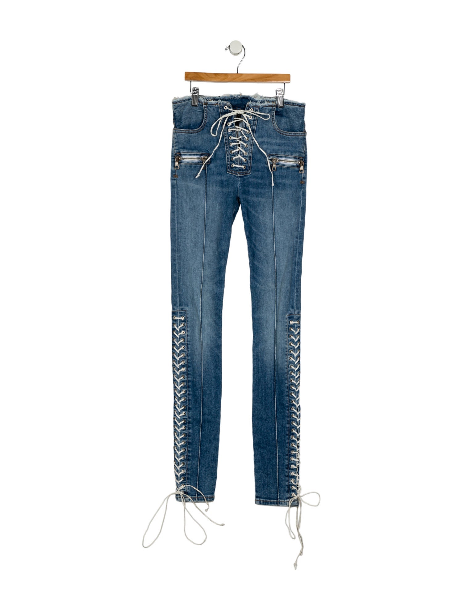 Unravel Project Mid-Rise Skinny Leg Jeans