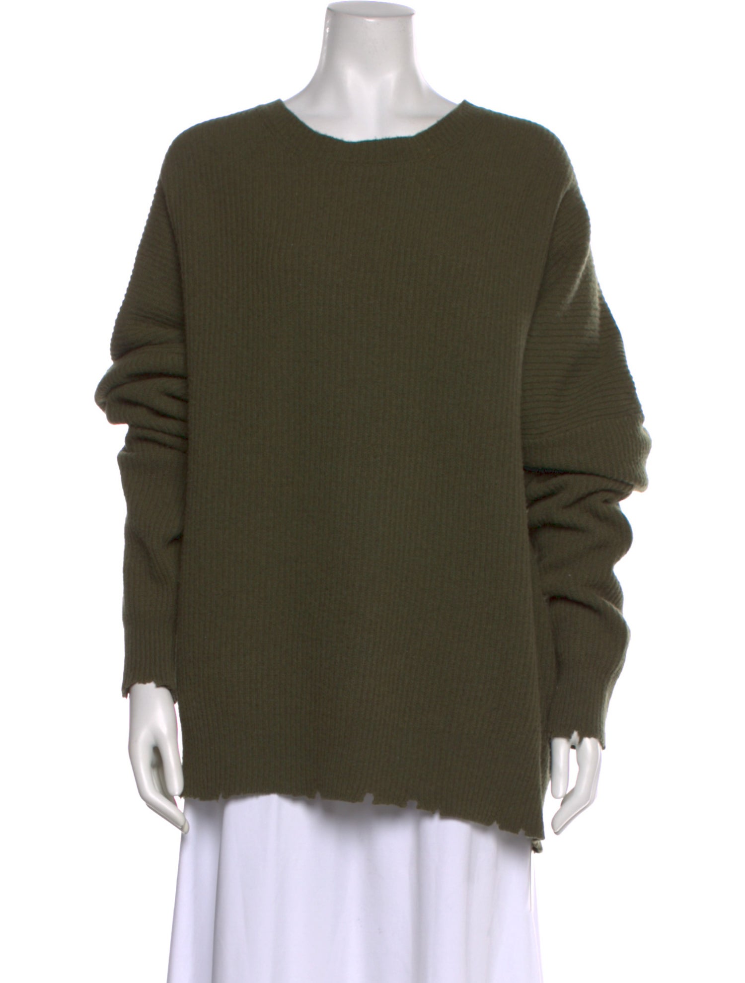 Unravel Project Wool Scoop Neck Sweater