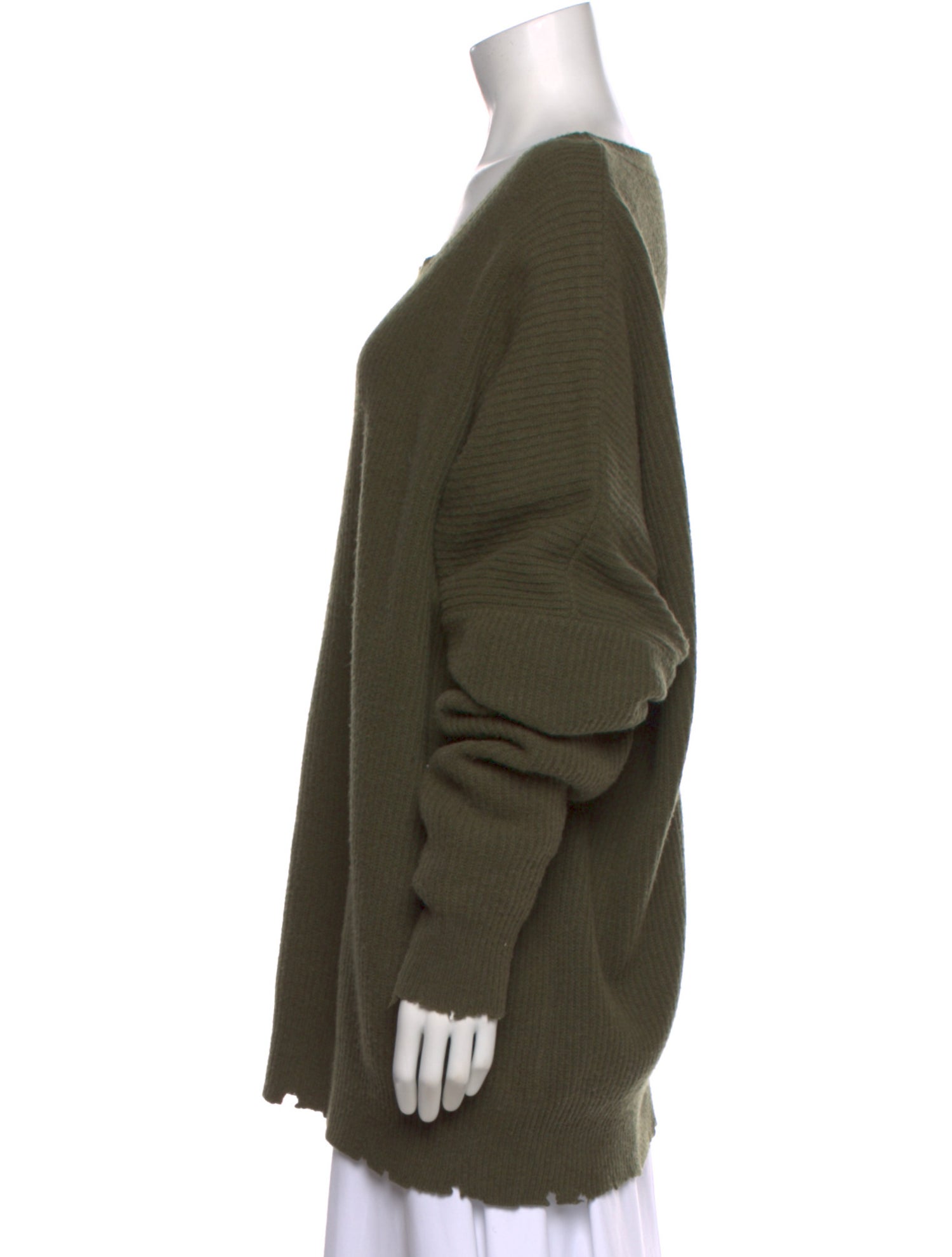 Unravel Project Wool Scoop Neck Sweater