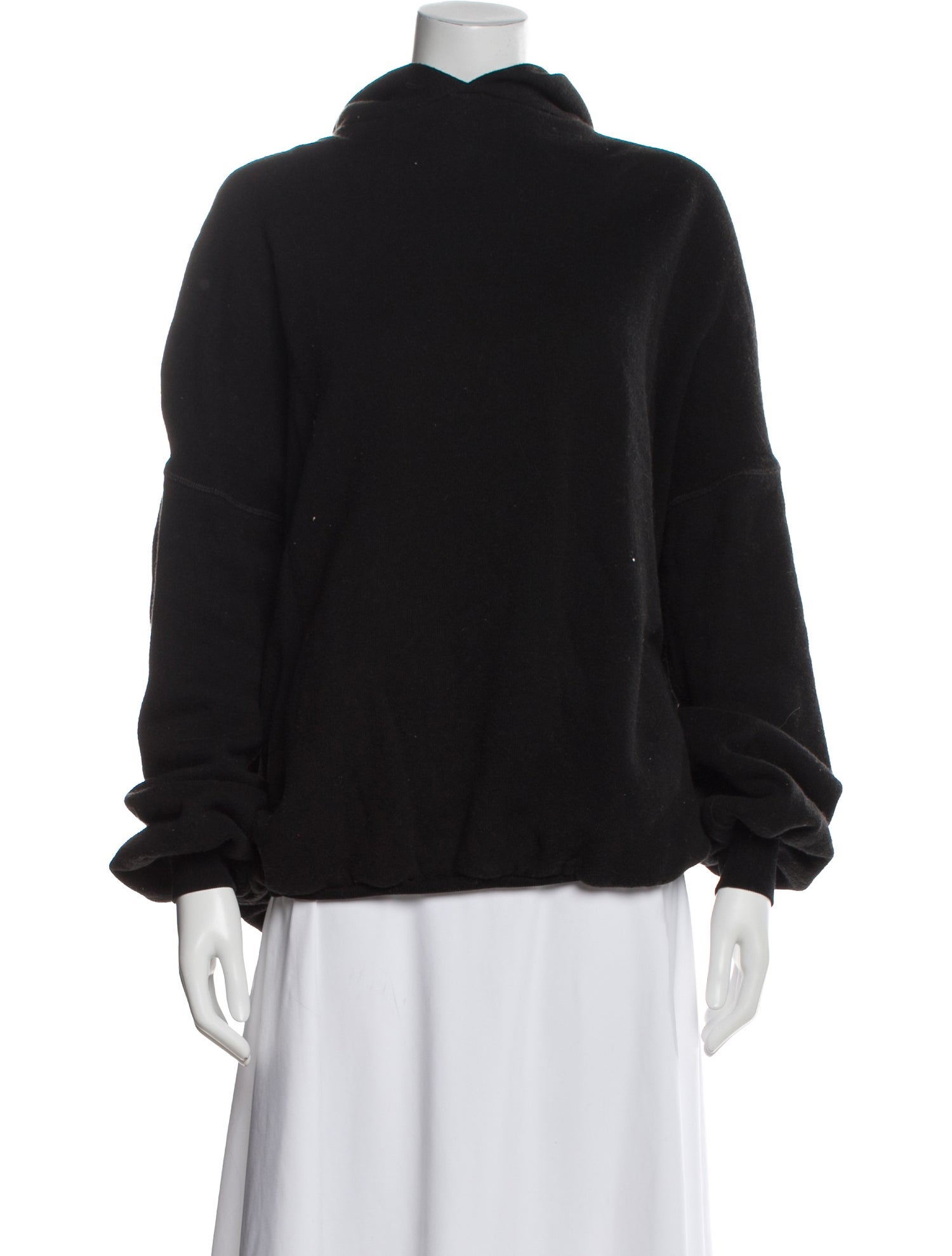 Unravel Project Mock Neck Long Sleeve Sweatshirt