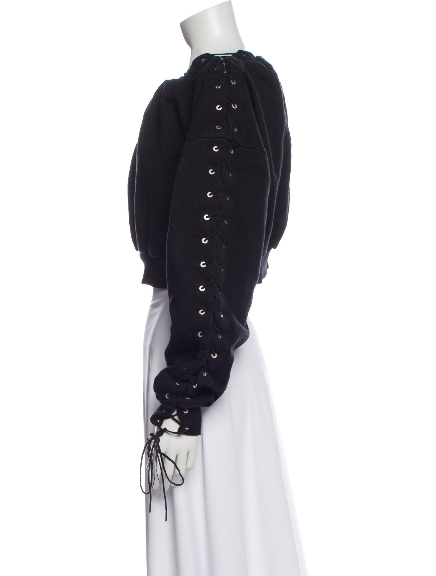 Unravel Project Off-The-Shoulder Long Sleeve Sweatshirt