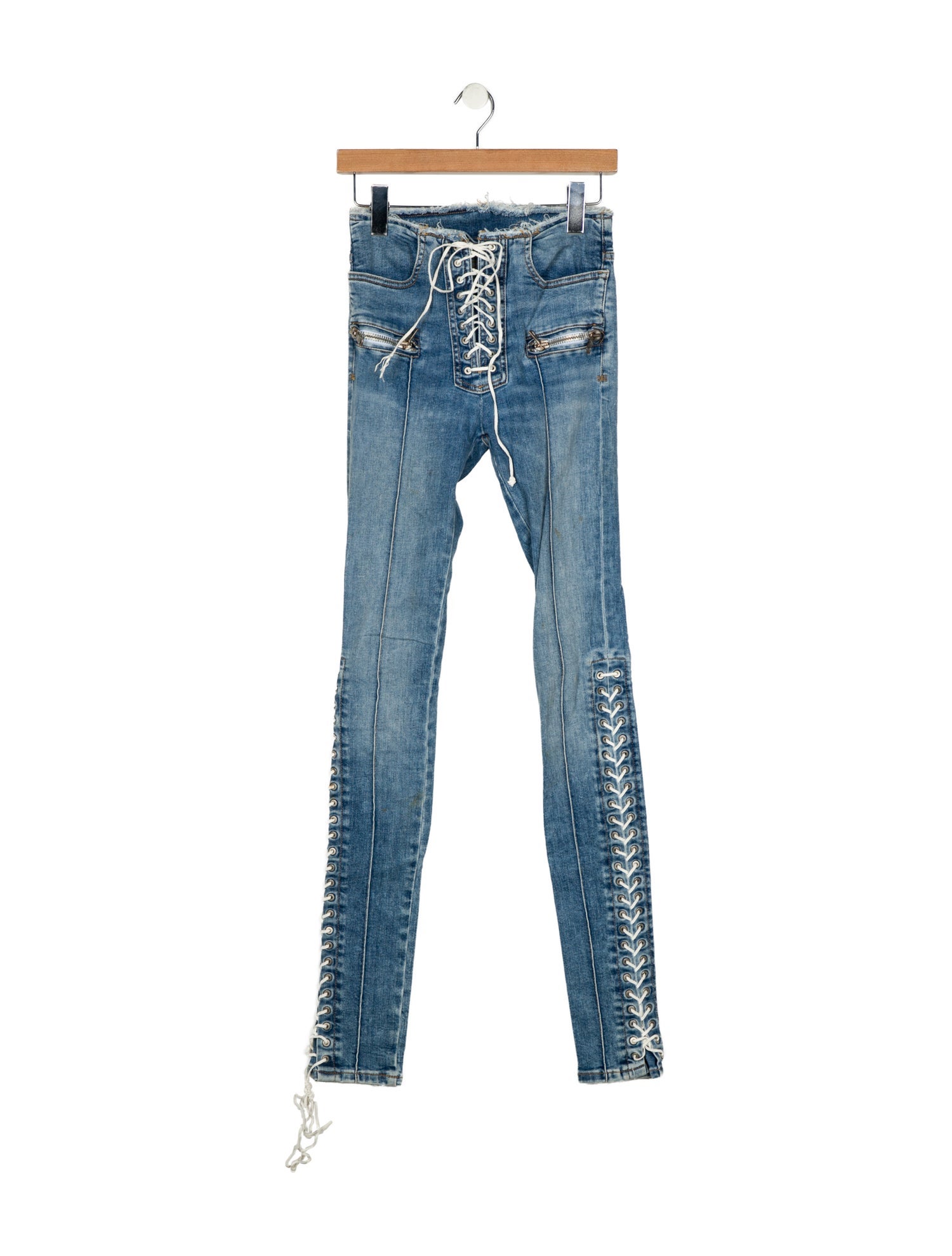 Unravel Project Mid-Rise Skinny Leg Jeans