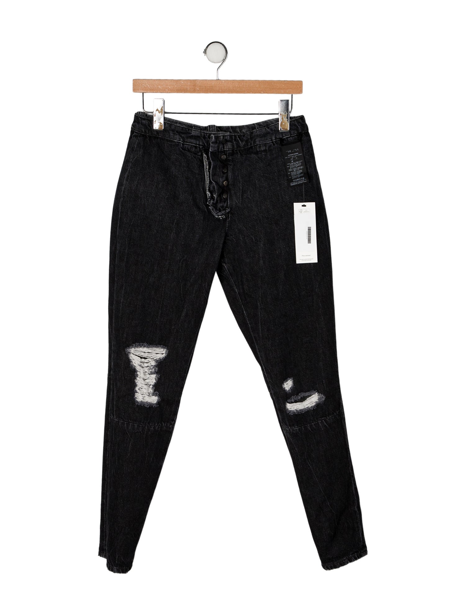 Unravel Project High-Rise Straight Leg Jeans