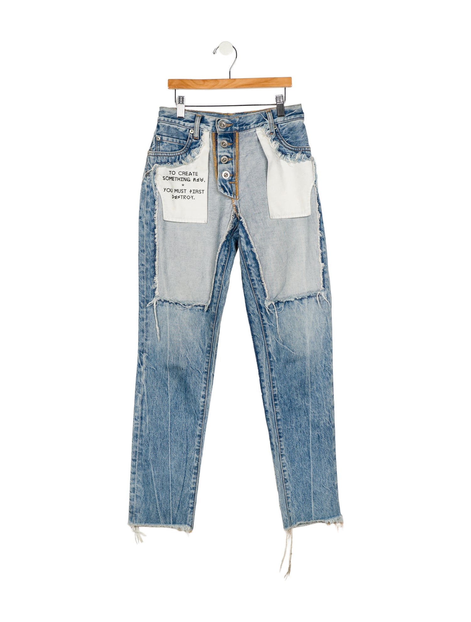 Unravel Project High-Rise Straight Leg Jeans