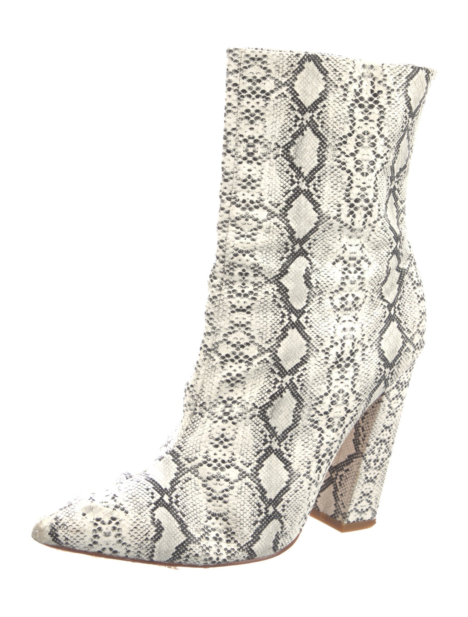 Raye Leather Animal Print Boots