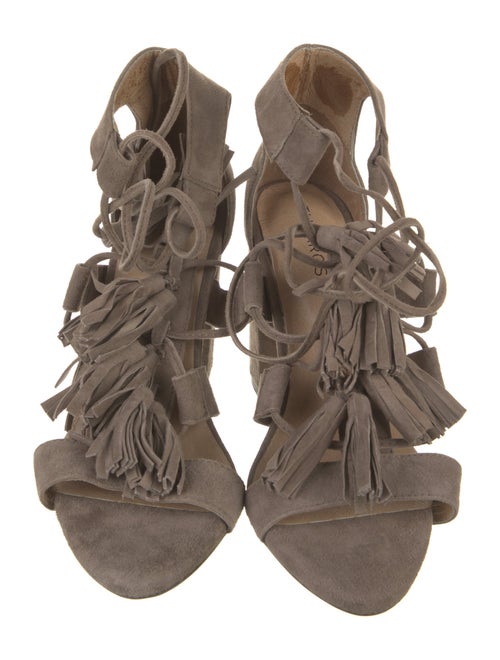 Raye Suede Tassel Accents Gladiator Sandals