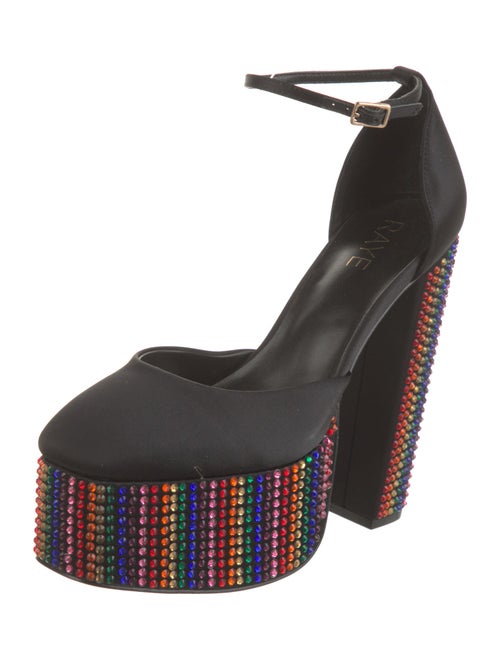 Raye Satin Crystal Embellishments D'Orsay Pumps