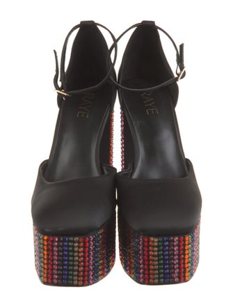 Raye Satin Crystal Embellishments D'Orsay Pumps