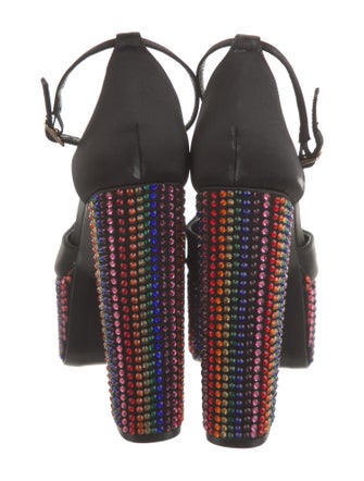 Raye Satin Crystal Embellishments D'Orsay Pumps