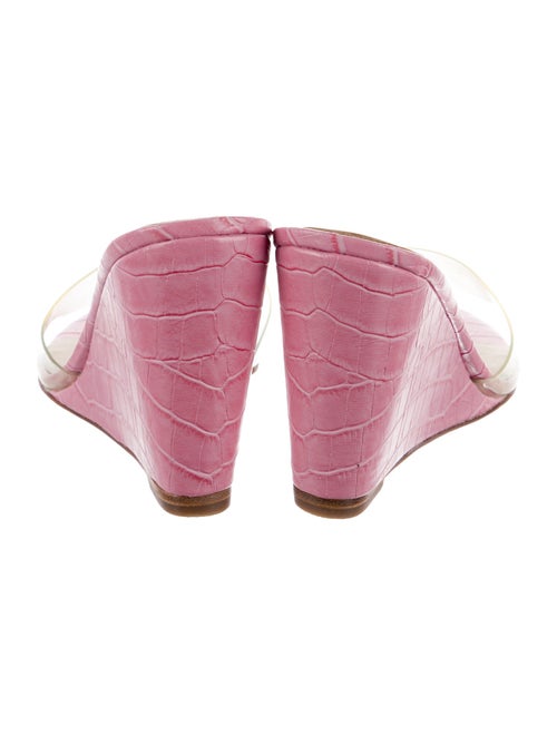 Raye Embossed Leather Slides