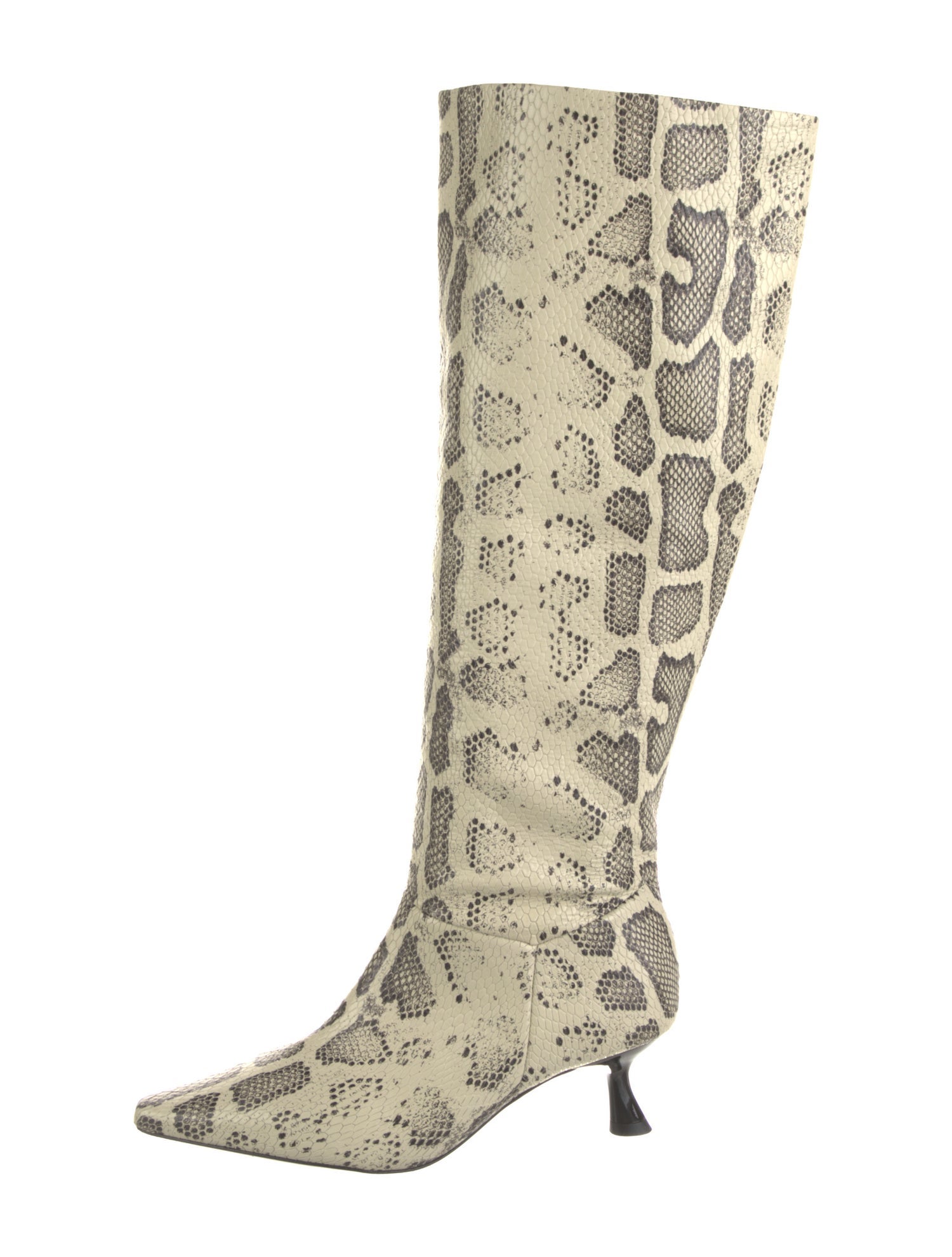 Raye Leather Animal Print Boots