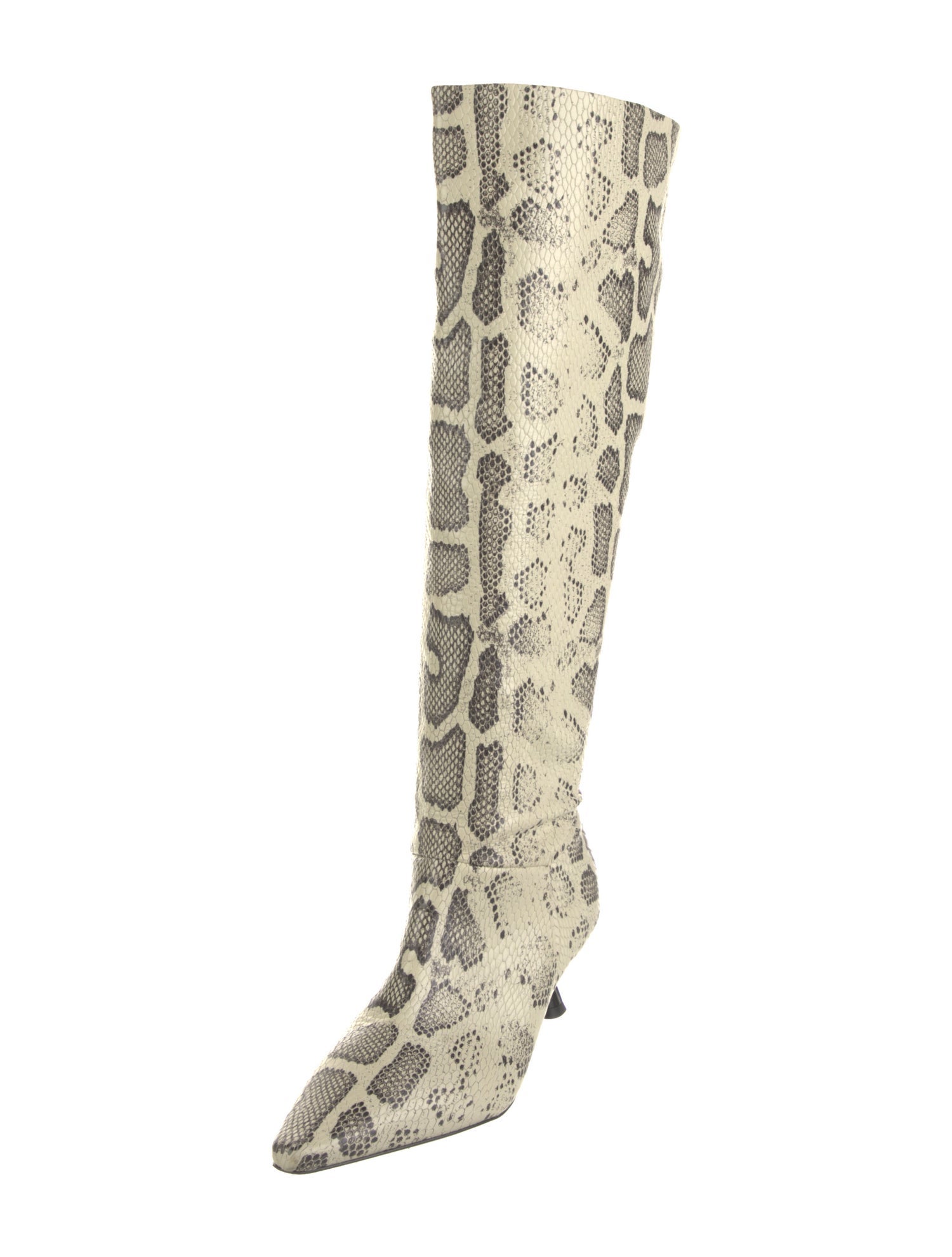 Raye Leather Animal Print Boots