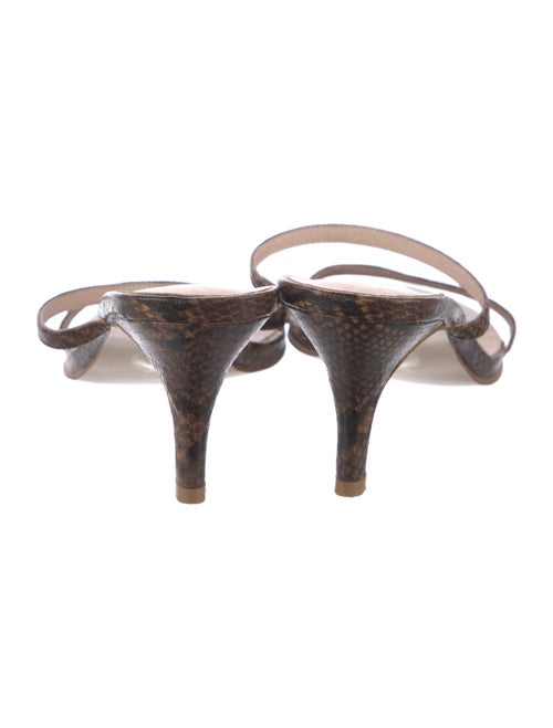 Raye Embossed Leather Slides