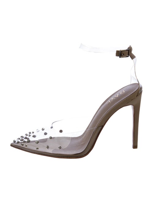 Raye Leather Crystal Embellishments D'Orsay Pumps