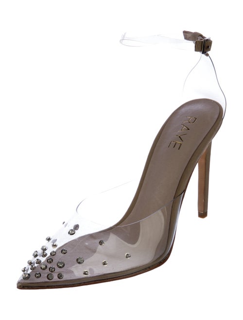 Raye Leather Crystal Embellishments D'Orsay Pumps