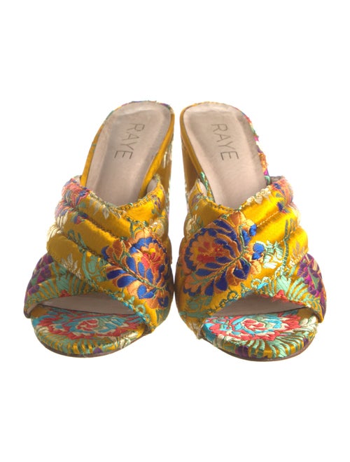 Raye Satin Floral Print Slides