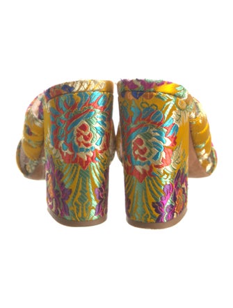 Raye Satin Floral Print Slides
