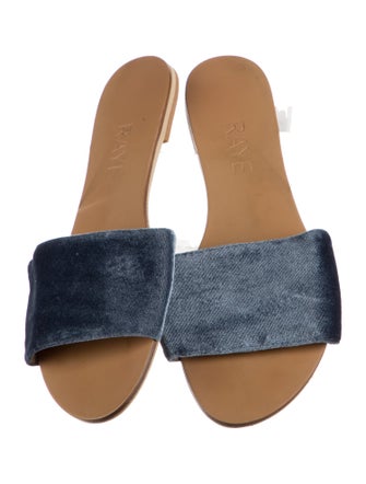 Raye Leather Colorblock Pattern Slides