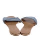 Raye Leather Colorblock Pattern Slides