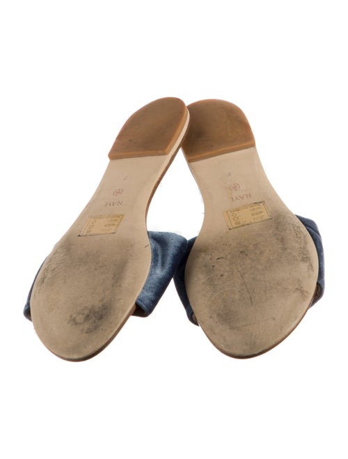 Raye Leather Colorblock Pattern Slides