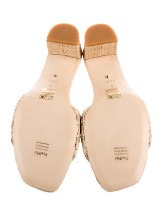 Raye Raffia Slides