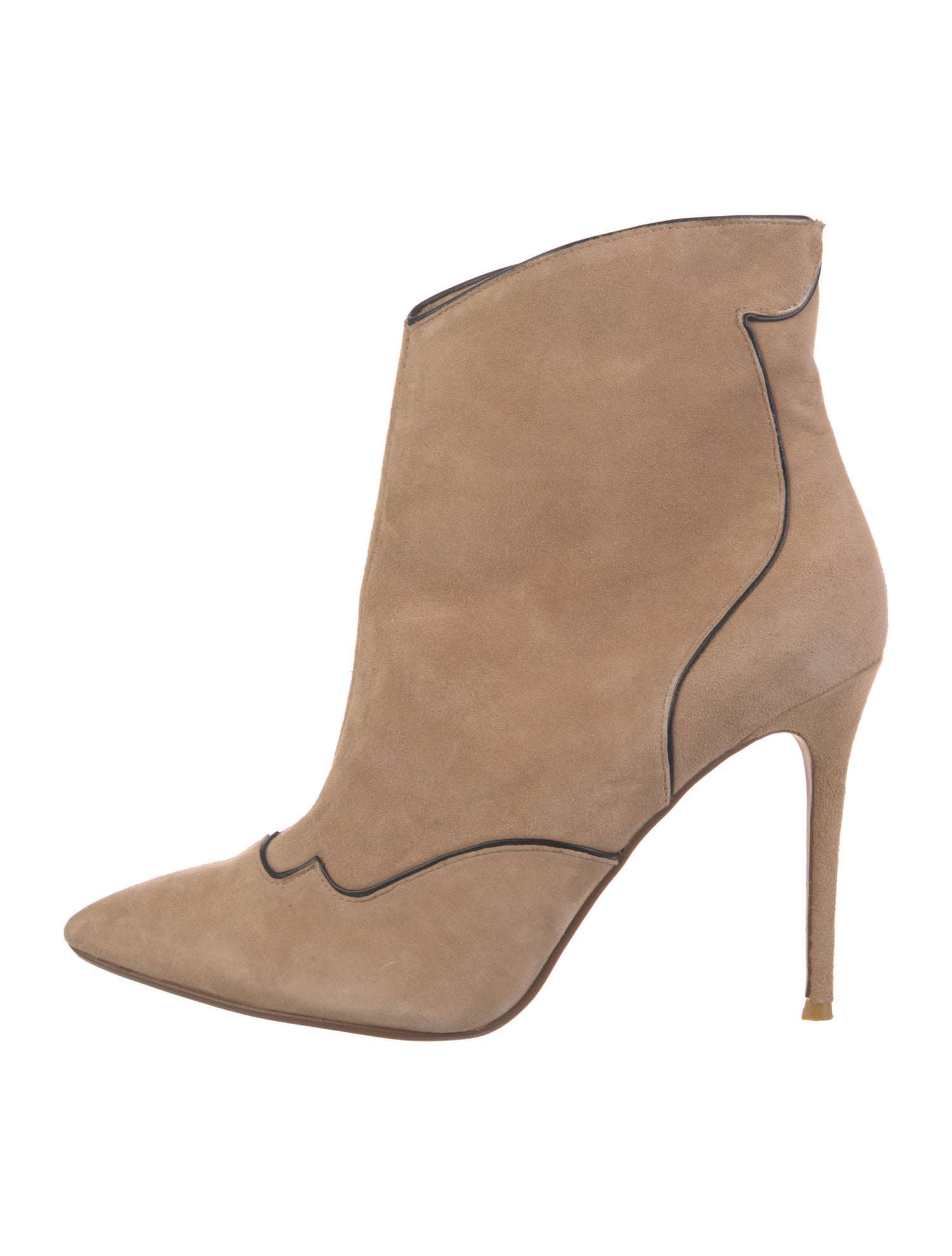 Raye Suede Leather Trim Embellishment Boots