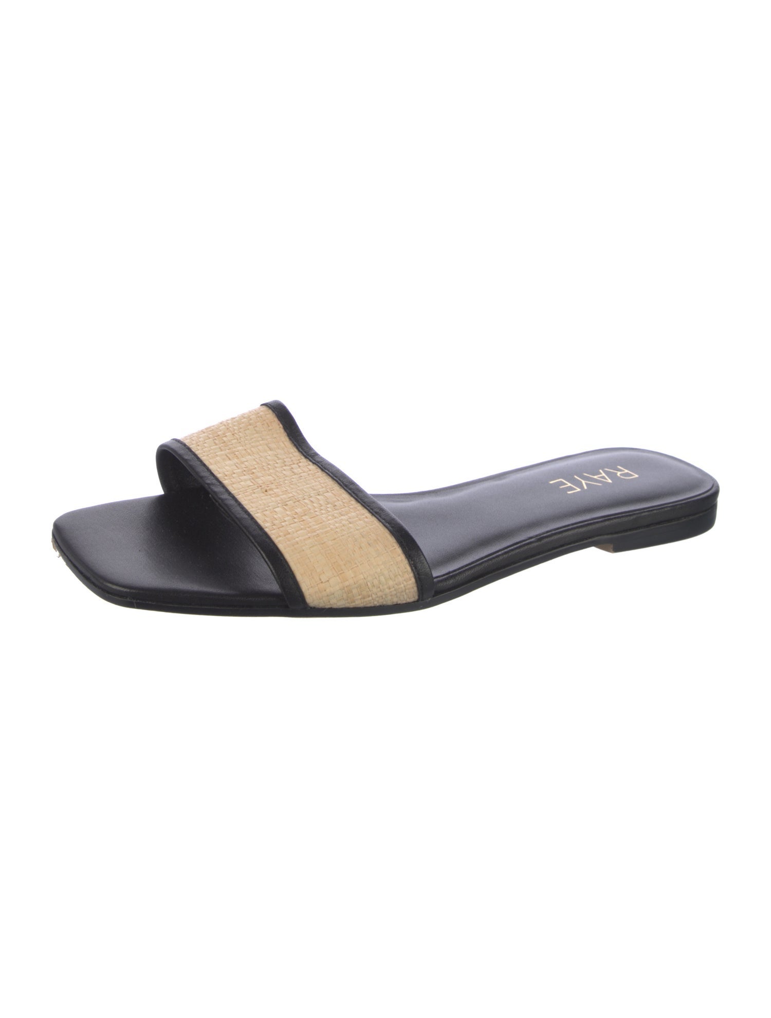 Raye Raffia Slides