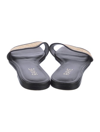 Raye Raffia Slides