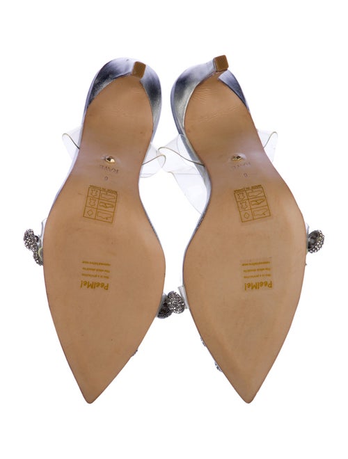 Raye Leather Polka Dot Print Slingback Sandals