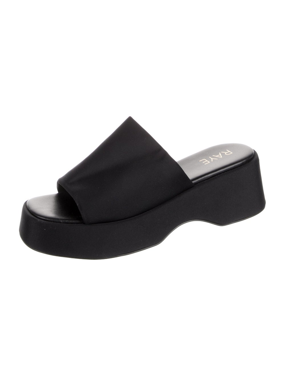 Raye Leather Slides Black Platform - image 2