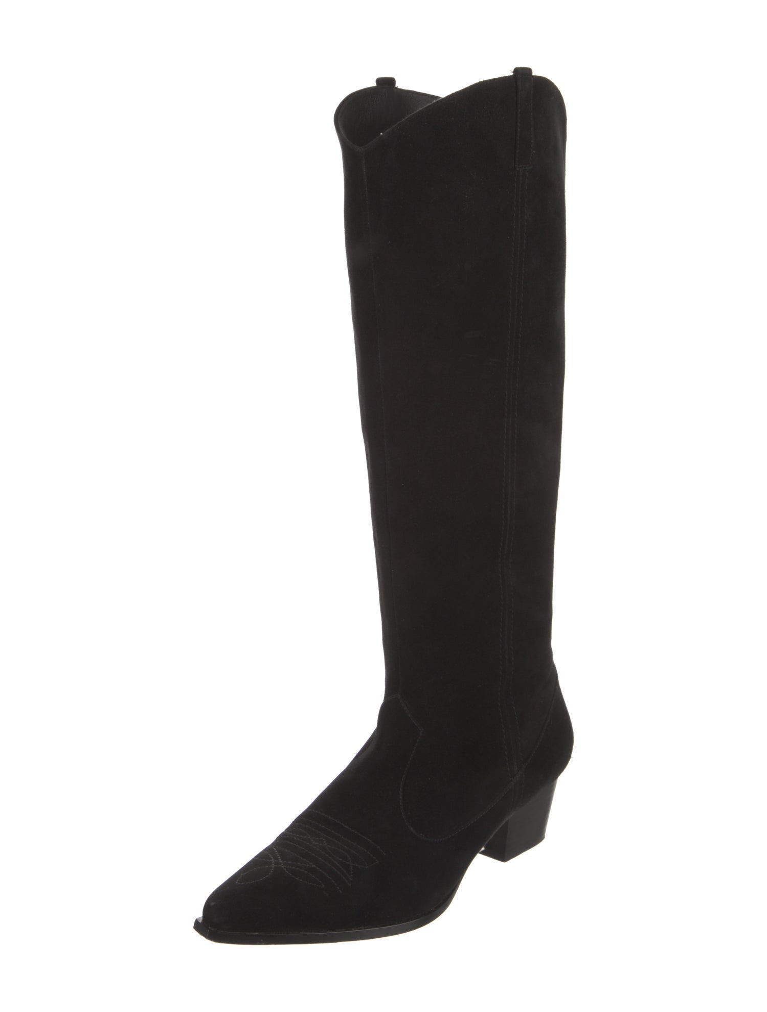 Raye Suede Leather Trim Embellishment Riding Boots