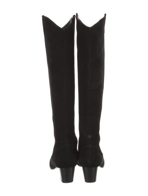 Raye Suede Leather Trim Embellishment Riding Boots