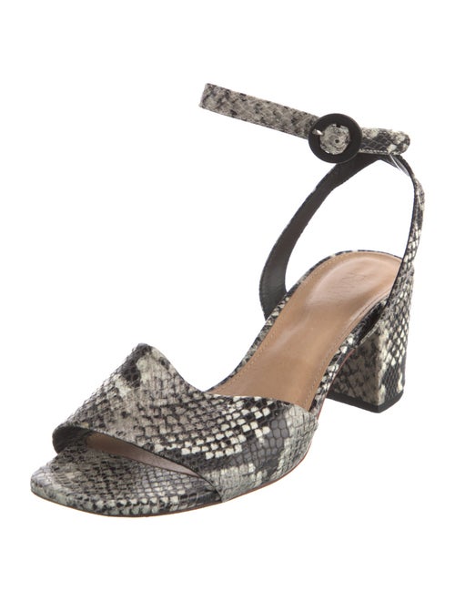 Raye Leather Animal Print Sandals