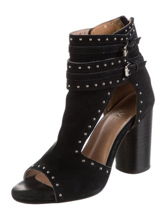 Raye Suede T-Strap Pumps