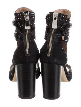 Raye Suede T-Strap Pumps