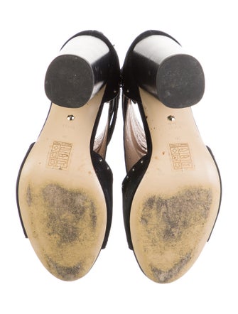 Raye Suede T-Strap Pumps